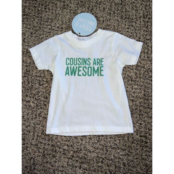 NWT Cousins are awesome tee‎ shirt size 2T - Picture 1 of 6